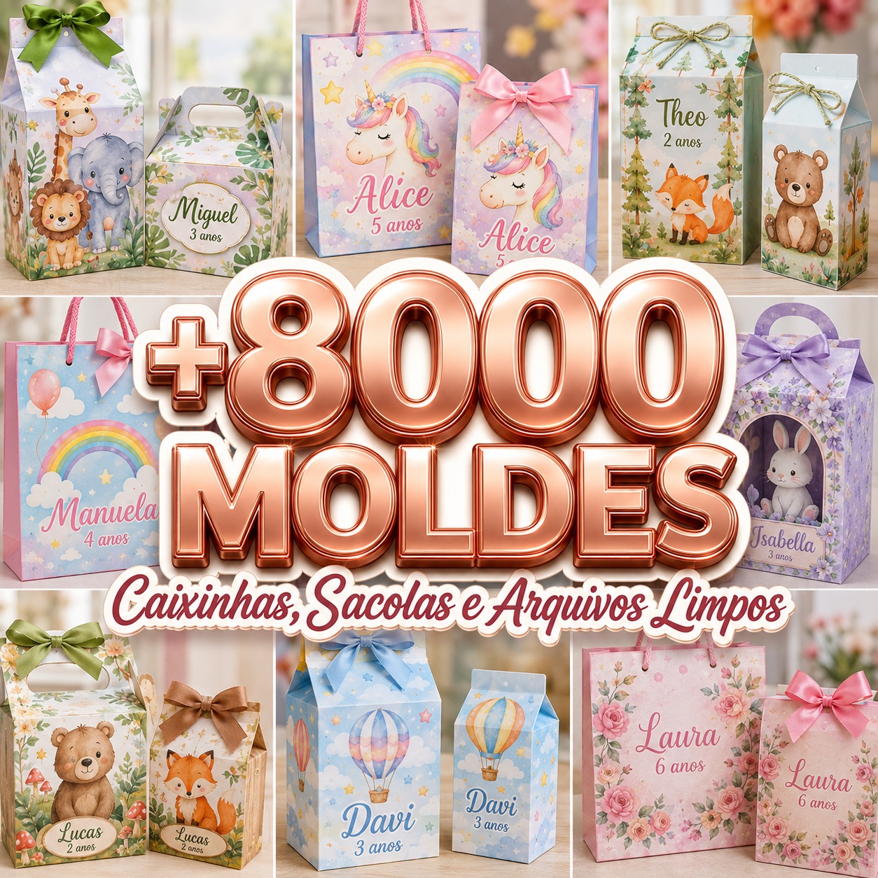+8000 Moldes - Mockup 3D